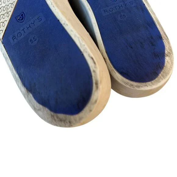 Size 5.5 Rothy's The Original Slip On Sneaker Black - Picture 9 of 11